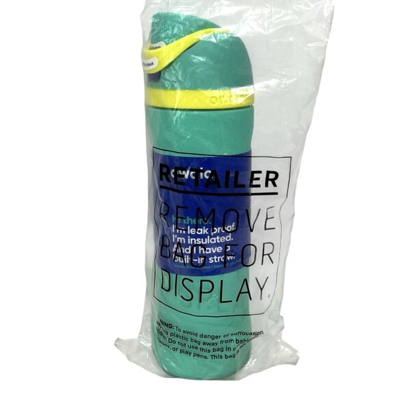 Owala FreeSip 24 oz Water Bottle Insulated Stainless Steel Neon Basil Green New - Picture 3 of 5